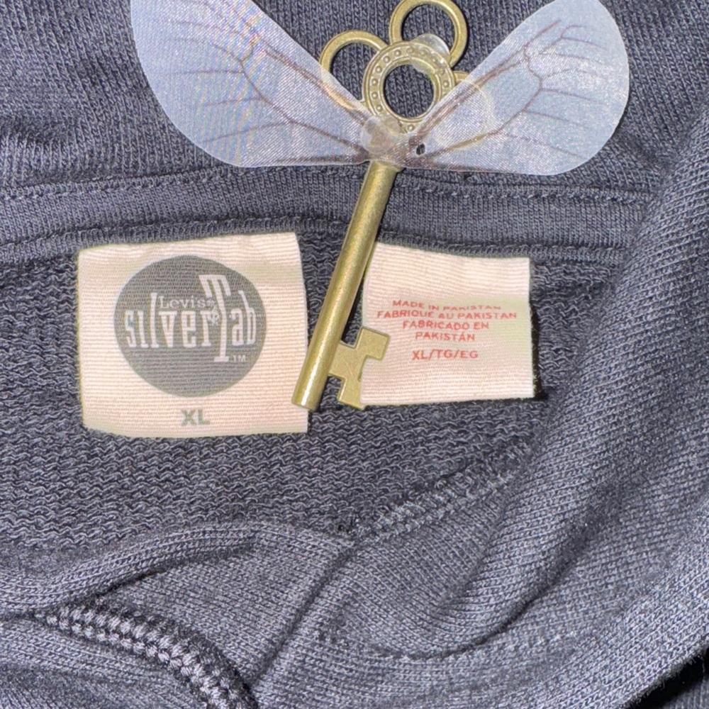 Levi's Black Silver Tab Hoodie‎ XL - Picture 3 of 10